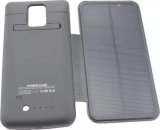 Mobile Phone External Solar Power Bank Supply Battery Charger Case 4800mAh for Smartphone Samsung Note 4 (HB-05)