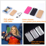 Selfie LED Light Phone Cover for iPhone 5 6 6plus Light up Lumee Phone Case