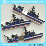 Custom Ship Design USB Flash Drive with Logo (ZYF5039)