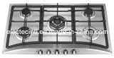 Gas Hob with 5 Burners and Stainless Steel Panel, Cast Iron Pan Support and 1.5V Battery Pulse Ignition (GH-S965C-2)