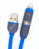 2 in 1 USB Cable for Mirco and Ios Mobile Phone, Data Cable, Data Sync Cable