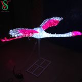 Top Selling Flying Flamingo Animal LED Sculpture Motif Light Holiday Decoration