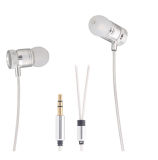 White Cheap High Quality Metal Earphone for Samsung iPhone