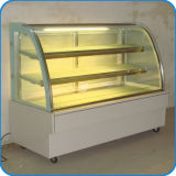 Curved Glass Cake Showcase Refrigerator for Bakery or Cake Shop