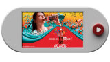 9'' Battery Powered LCD Button Video Display LCD Advertising Display