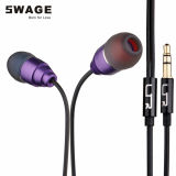 pH-En8 2014 New Arrival Purple Color in-Ear Earphones for Russian Market
