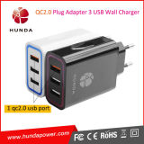 3 Port USB Quick Charger Qualcomm 2.0 UK Charger for Mobile Phone QC 2.0
