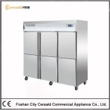Stainless Steel Solid Doors Upright Commercial Refrigerator