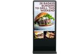 Floor Standing Ad Player with Protective Glass