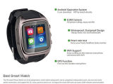 Android Smart Watch 3G+SIM+GPS+WiFi+Bt All in One Waterproof+ Bluetooth Watch Phone Watch Free Moives