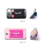 Customized Logo Cellphone Silicone Card Holder with Sticks on Back