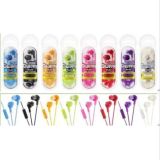 8 Color Colorful 3.5mm Earphone for iPhone 5 4 iPod Gummy Fr6 Plus with Remote and Mic in-Ner Ear Headphones