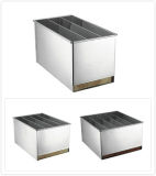 3/4/5 Divisions Stainless Steel Kitchen Knife Box (15203/15204/15205)