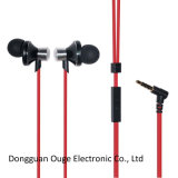 2015 Latest Fashion Hot Sell Metal Mobile Earphones with Microphone (OG-EP-6512)