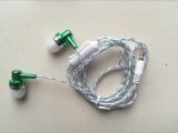 Fabric Cable Mic and Clip Earphone for Mobile Phone