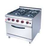 Gas Range with 4-Burner and Electric Oven