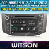 Witson Car DVD Player with GPS for Nissan B17 (W2-D8901N) Steering Wheel Control Front DVR Capactive Screen