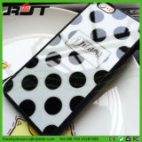 Classic Black and White DOT Mirror Back TPU Cell/Mobile Phone Case for iPhone (RJT-A075)