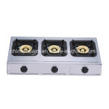3 Burners Stainless Steel 710mm Length 100 Steel Cap Gas Cooker/Gas Stove