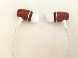 Wooden Buds Earphone Earpiece for Cell Phone