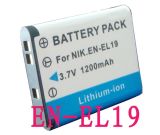 ENEL19 EN-EL19 Battery for Nikon S4100 S3100