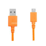 Orange Color Mobile Phone USB Data Cable Micro USB Cable for Samsung, HTC, Zte, Huawei (JH-2341)