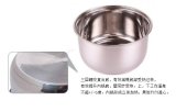 3L Stainless Steel Round Ice Buckets, Three Layer Thickened Outer Bottom 21*11.3 Cm