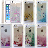 Pop Glitter Bling Stars Liquid Novelty Mobile Cell Phone Cover for iPhone 4 4s 5 5s 5c 6 6 Plus Case Cover