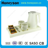 Hotel Plastic Kettle with Melamine Welcome/ Service Trays
