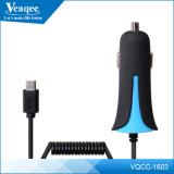 2.1A Wholesale Cell Phone USB Car Charger with Cable