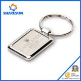 Kr016 Chrome Plated Square Metal Keychain for Promotion Gift