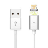 High Quality Magnetic USB Data Phone Mobile/Cellphone Cable with LED Light for iPhone 5