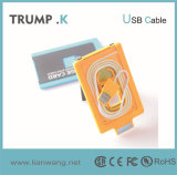 High Speed Retractable Credit Card USB Cable for Smartphone