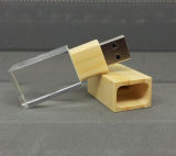 Bamboo USB Flash Memory Crystal USB Pen Drive