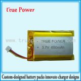 3.7V 650mAh Lithium Polymer Battery for MP3 Digital Players
