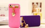 Silicone Peach Heart Pendant Mobile Phone Case /Cell Phone Caes /Cover for iPhone 5s
