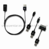 USB Cables with 3.5-Inch Micro USB, Mini USB and 30-Pin Cables