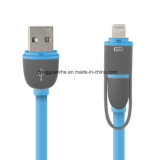 2 In1 Flat Cable for iPhone 6 and Micro (RHE-A4-025)