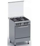 Freestanding Electric Oven with Four Gas Burner Stove
