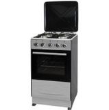 Free Standing with Enameled Pan Gas Oven (SS+metal lid)