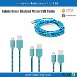 Durable Braided USB Cord Charger Cable with Data Sync Function