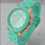 Cute Blue Promotion OEM Cusotmize Silicone Watch