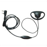 D-Shaped Ear Hook Two-Way Radio Headset with Clear Sound, Various Connectors Optional, Small MOQ