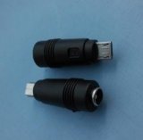 5.5X2.1mm Female to Micro Male 180degrees, DC Plug for Laptop/Mobile/ Tablet
