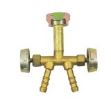 Whole Brass Two Nozzle Gas Stove Valve
