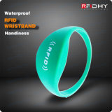 1 Inch RFID Silicone Wristband with Color Filled