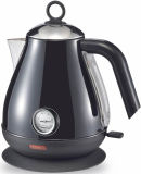 Black Color Stainless Steel Cordless Jug Electric Kettle with Thermometer