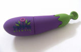 Eggplant PVC USB Flash Drive
