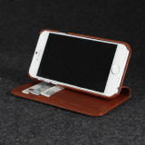 Italian Vegetable Tanned Leather Cover for iPhone6 Brown Leather Cell Phone Case