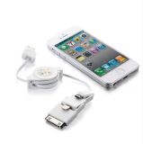 3 in 1 USB Retractable Data Cable for iPhone4/4s, Samsung, iPhone6/6s